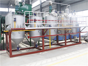 internal standard cooking oil refined mill equipment